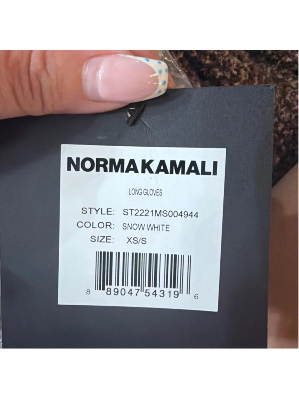 Norma Kamali Mesh Long Gloves, XS Small| NWT
